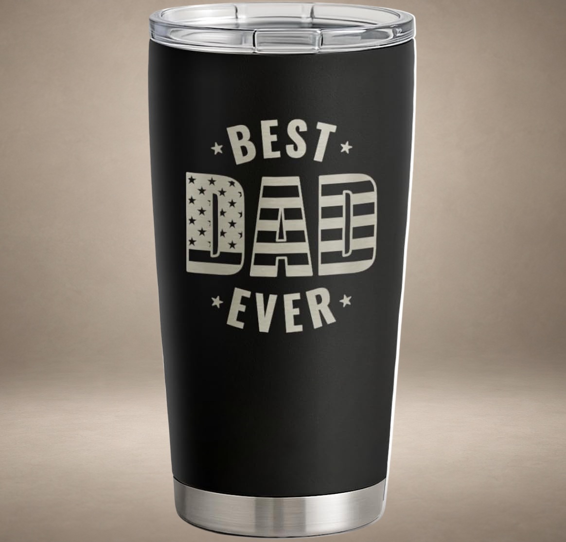SANDJEST 'Best Dad' 20oz Insulated Tumbler