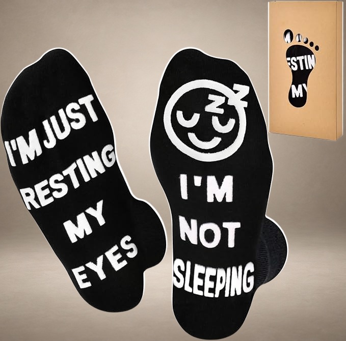 FilmHOO Novelty funny words Sock