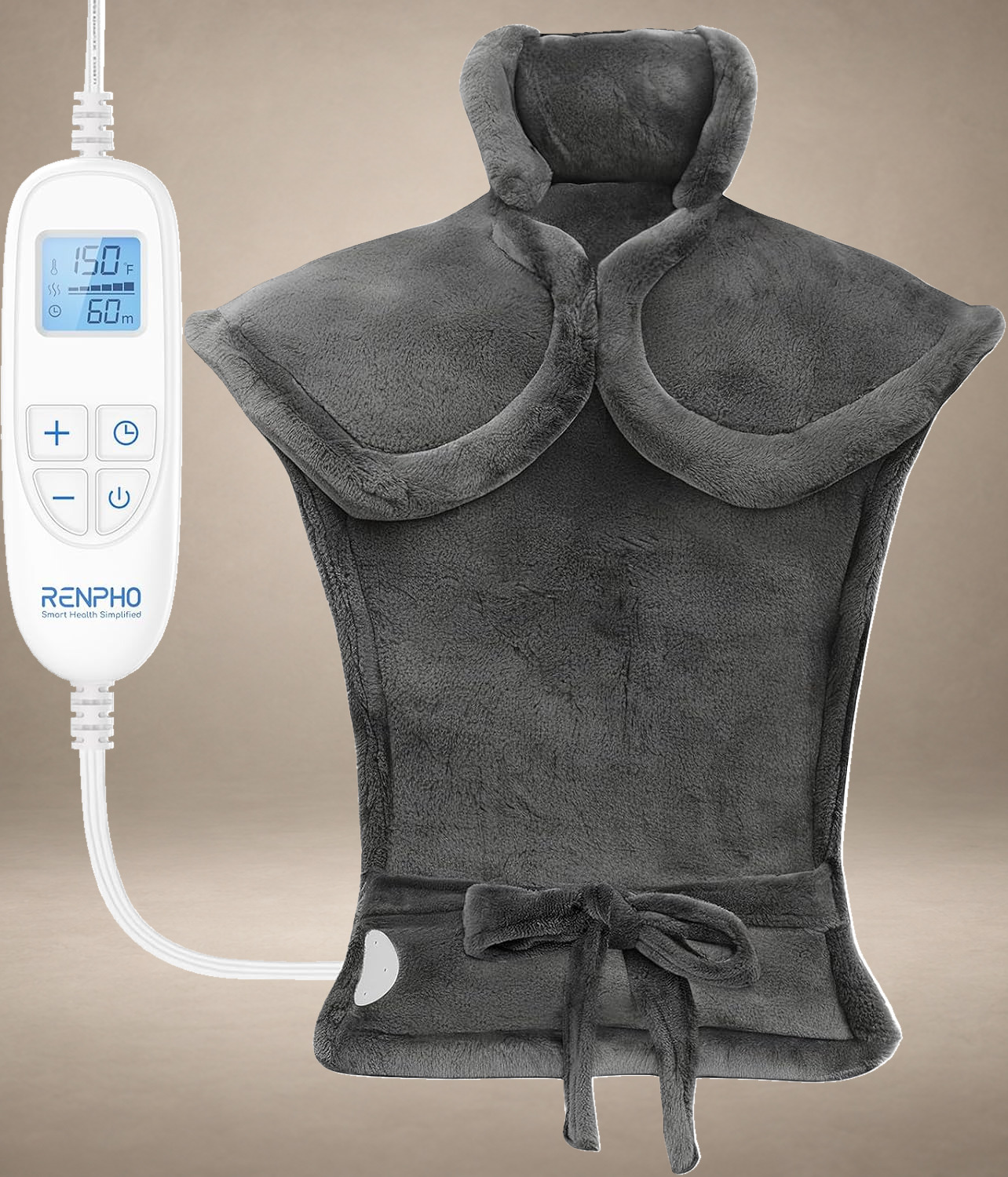 RENPHO Weighted Heating Pad for Back, Neck & Shoulders