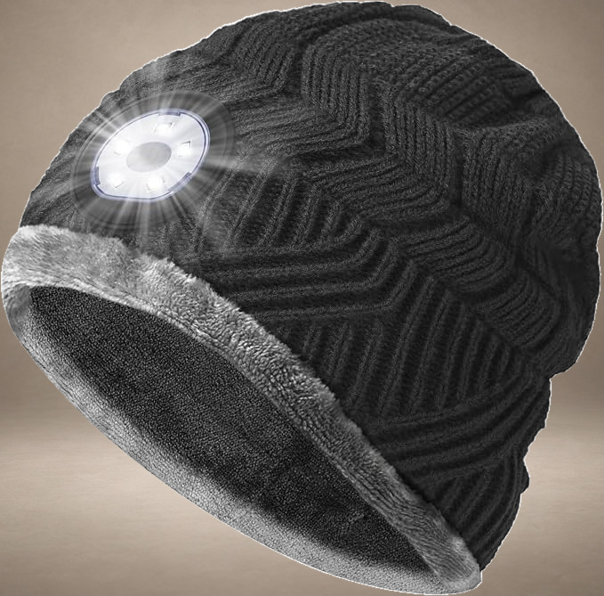Rechargeable LED Beanie Hat