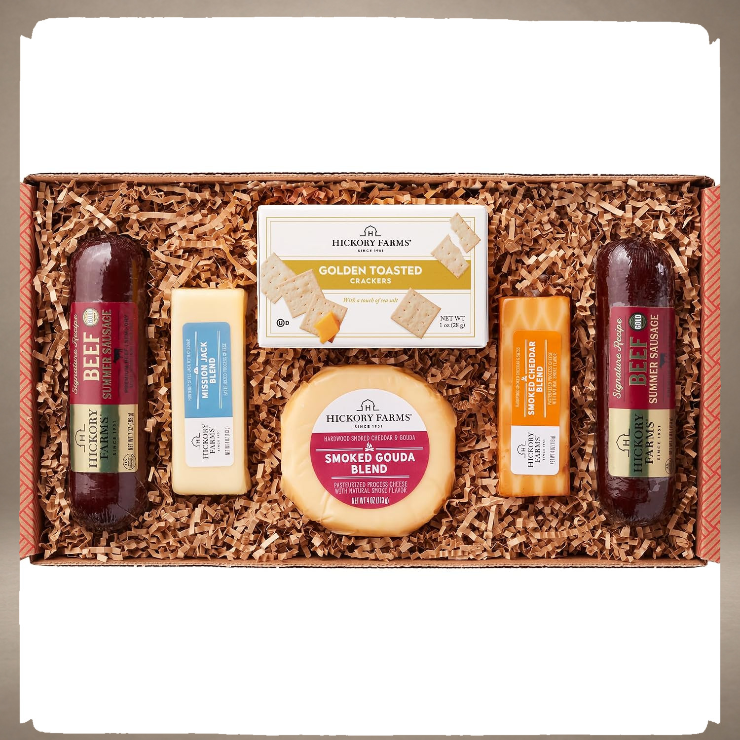Hickory Farms Signature Beef Meat & Cheese Gift Basket