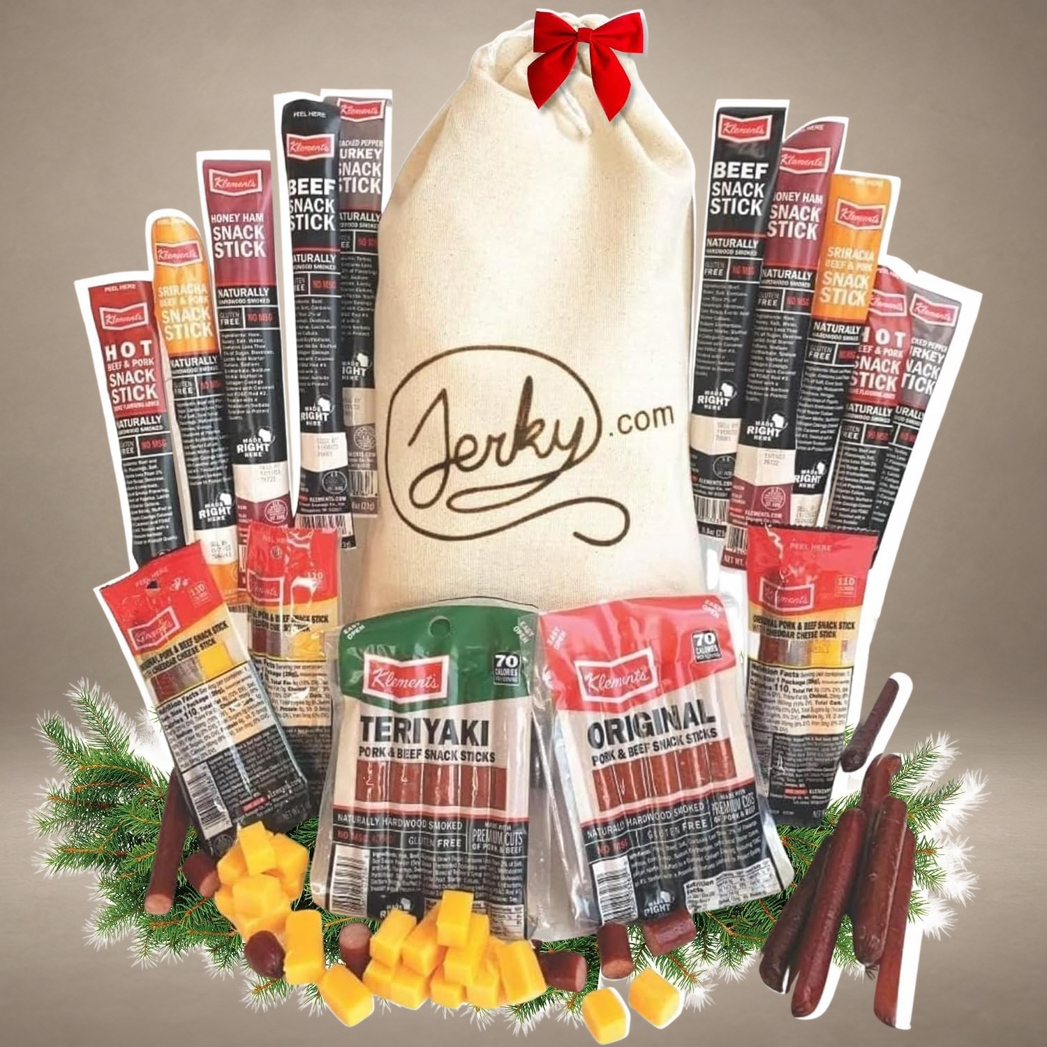 Jerky.com 26-Piece Meat Stick Gift Bag